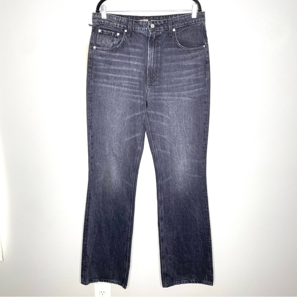 NWT Grlfrnd The Melanie High Rise Boot Cut Jeans Rigid In Noho Black Size 31 - Picture 2 of 10